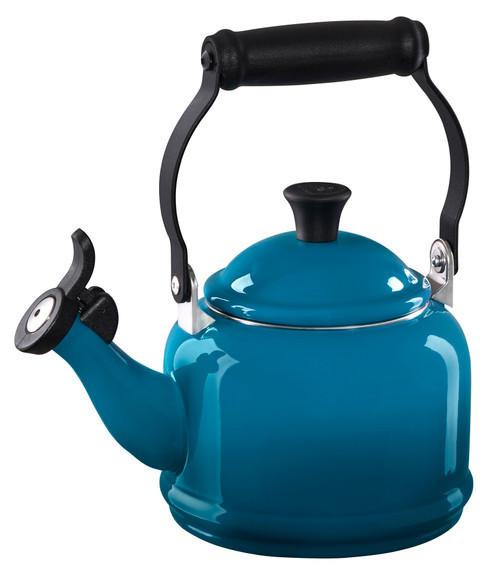 Le Creuset Demi Tea Kettle with Phenolic Knob - Deep Teal