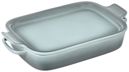 Le Creuset Stoneware 2.75QT Rectangular Dish with Platter Lid - Sea Salt
