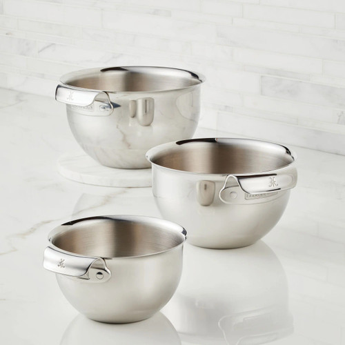 Hestan Stainless Steel 3 Piece Mixing Bowl Set