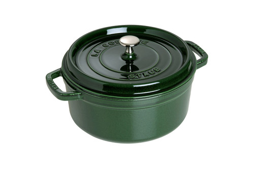 Staub Cast Iron 5 1/2 qt. Round Cocotte - Basil