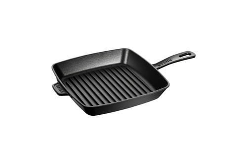 Staub Cast Iron American Square Grill Pan 12 x 12 inch - Matte Black