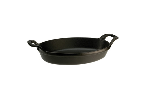Staub Cast Iron 2 qt. Oval Roasting Dish - Matte Black