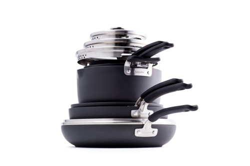 Greenpan Levels Hard Anodized 11 Piece Stackable Ceramic Nonstick Cookware Set