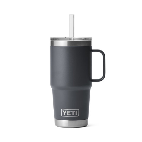 Yeti 35 Ounce Rambler Mug with Straw Lid - Charcoal