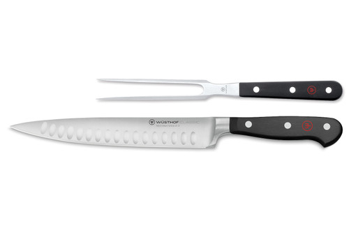 Wusthof Classic 2 Piece Carving Knife Set - Hollow Edge
