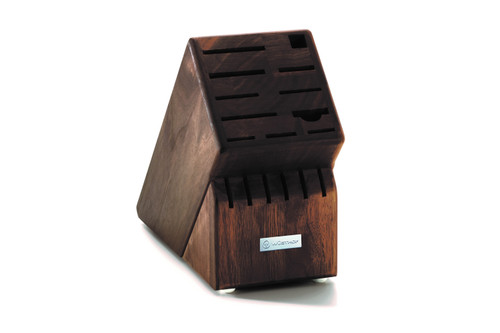 Wusthof 17 Slot Knife Block Walnut