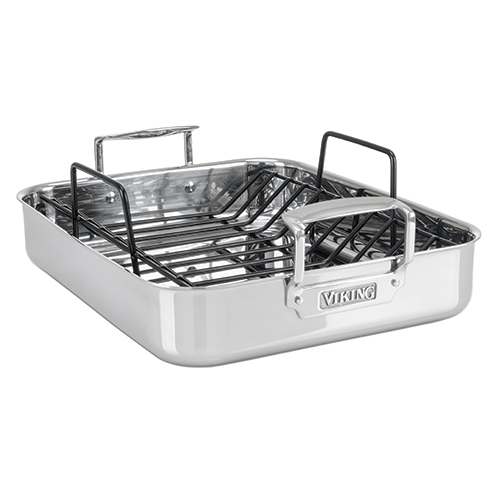 Viking 3-Ply 16 X 13 inch Nonstick Roaster with Rack